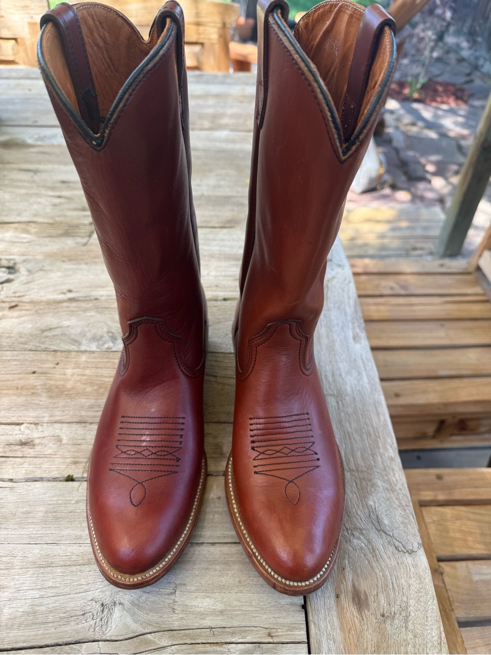 Wolverine Men's Chestnut Brown Leather Western Boots